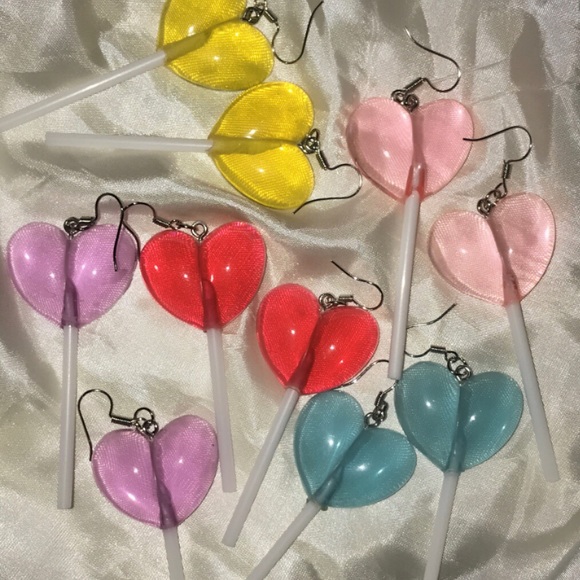 Jewelry - Heart Shaped Lollipop Earrings❤️